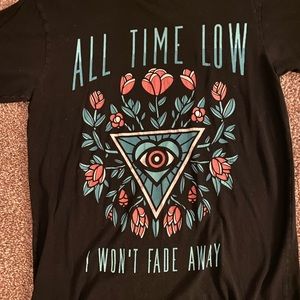 ALL TIME LOW BAND T-SHIRT , BLACK